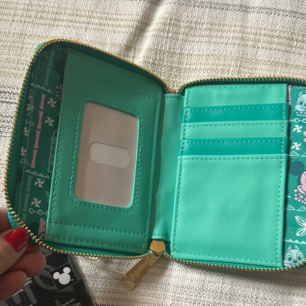 Loungefly Disney Teal and Brown Wallet - Picture 5 of 8